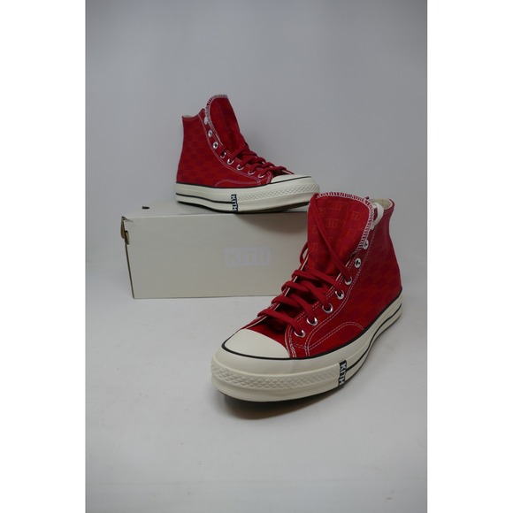 Kith x Converse Chuck 70 Hi‎ Red Sneakers Limited Edition Shoes Size 11